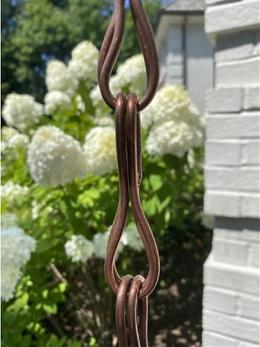 Infinity Link Rain Chain | Copper Rain Chain