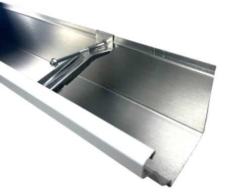 K style Quick Screw Hanger in gutter
