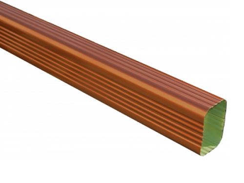 Copper Penny Rectangular Downspout