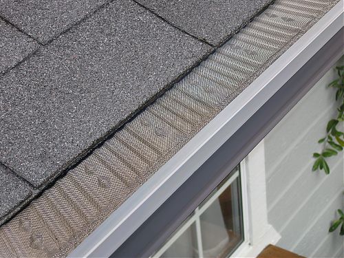 K Style Leaf Stopper Gutter Guard - Aluminum Gutter Screens Installed on House