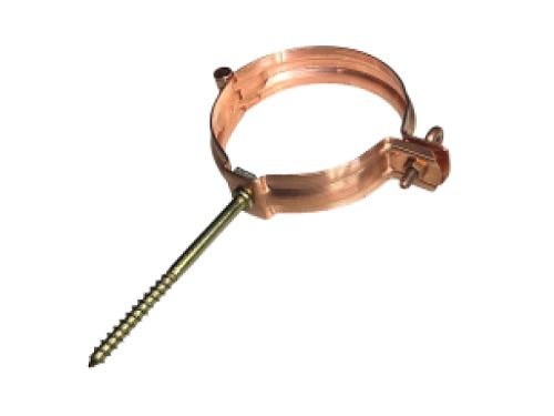 Euro Copper Downspout Bracket with Screw - Gutter Brackets