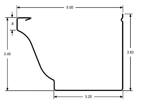 5 K Ironman Jr G/M Gutter Profile