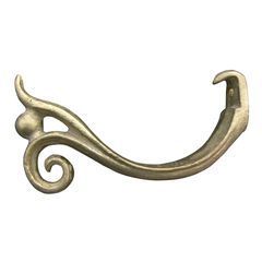 Half Round Decorative Scroll and Ball Hanger