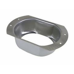 K Style Aluminum Oval Outlet - Wide Flange (Bulk)
